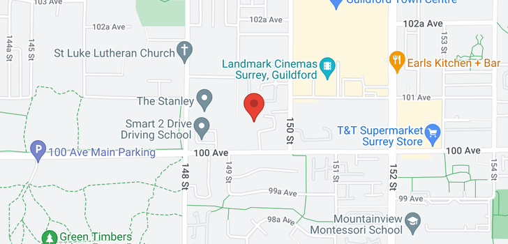 map of 114 14945 100 AVENUE